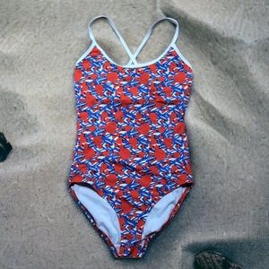 Joe Fresh multicolor tulip print swim suit